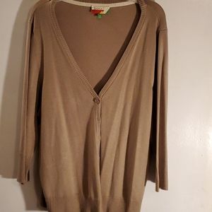 COPY - 3/4 sleeve Modcloth sweater taupe/beige